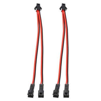 ARGB Splitter Cable, 2 Pcs Fan RGB Extension Power Cord with 2Pin Splitter Cable