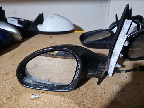 SEAT IBIZA 6L RH MANUAL MIRROR 014142 Pasager  OS BLACK #22