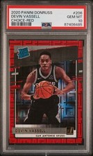 2020 Panini Donruss #206 Devin Vassell Choice-Red PSA 10