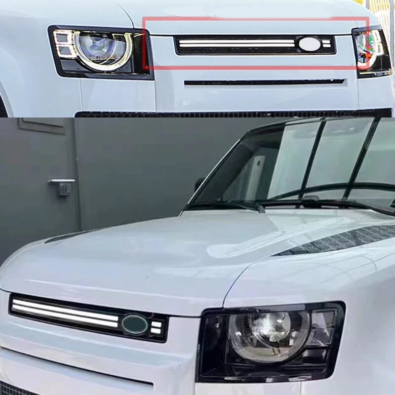 For 2020-2024 Land Rover Defender 90 110 130 Grille LED Front Light Bar Assembly - Image 2 of 4