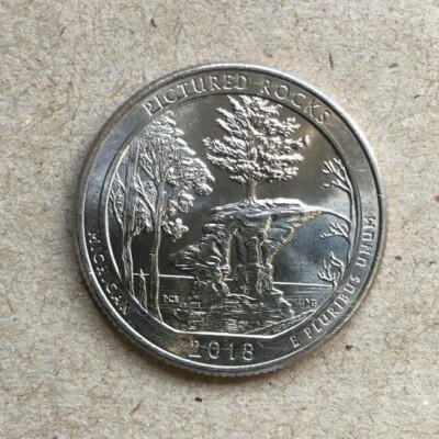 25 Cent USA Umlaufgedenkmünze 2018 - abgebildete Steine