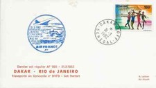 Concorde, Senegal Cover, Aviation, Dakar-Rio 31.3. 1982, 1st Flight