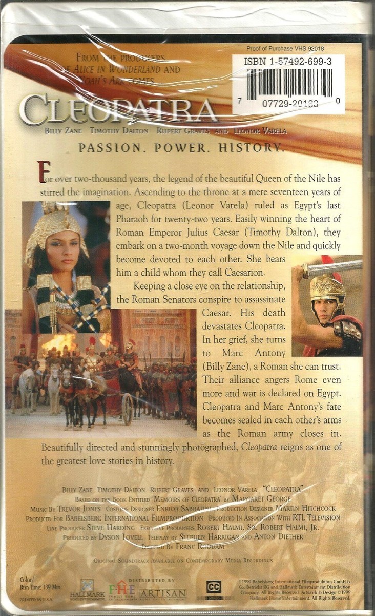 その他 Cleopatra (1999) [VHS] Cleopatra VHS 1999 Billy Zane Timothy Dalton Leonor Varela TV Mini