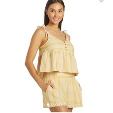 Roxy WOMEN'S Open Eyes Tank Top and short set 2 pieces size Small