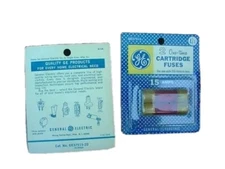 4 Vintage NEW  GE 15 AMP Fuse cartridges  47cent retail