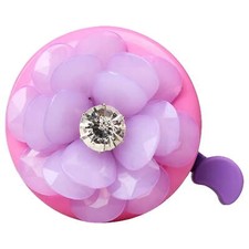 Bike Bell for Kid Girls Bicycle Handlebar Bell Cute Bling 3D Pattern Flower