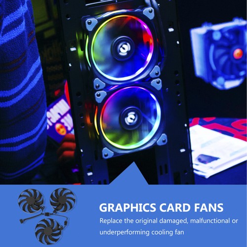 1 Set GPU-Kühler kompatibel für CF9010U12D 87mm Grafikkarten-Kühlgebläse - Afbeelding 10 van 12