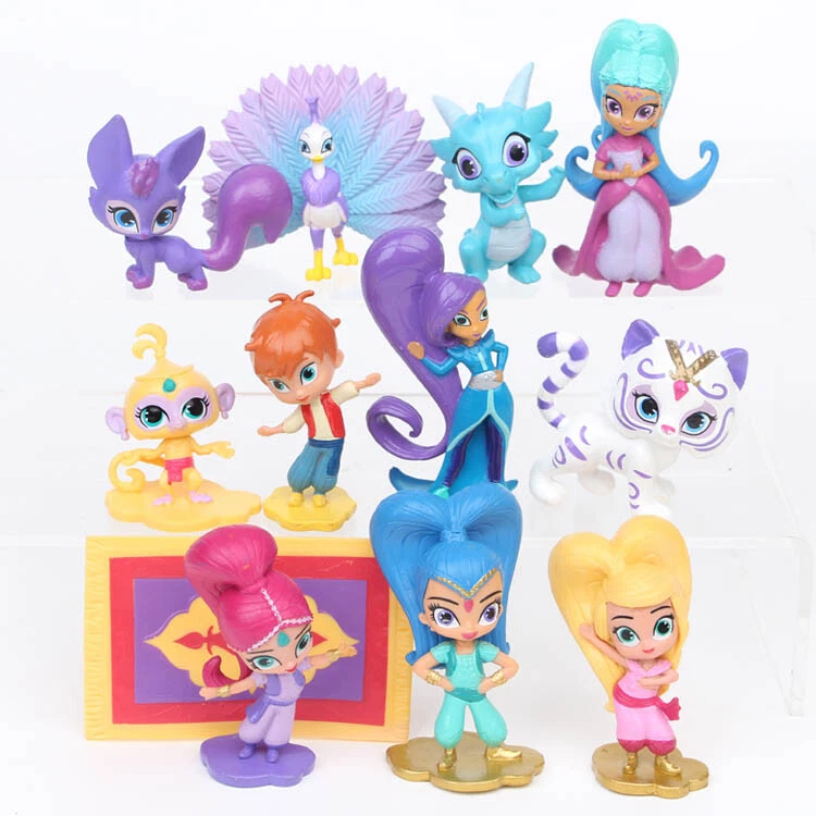 12PCS Shimmer And Shine Shimmer Shine Leah Zac Kaz Tala Nahal