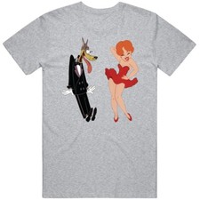 Red Hot Riding Hood  The Howling Wolf Swing Shift Cinderella Cartoon T Shirt