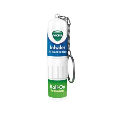 4x VICKS 2IN1 ROLL-ON INHALER | BLOCKED NOSE | HEADACHE