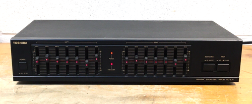 Égaliseur Graphique Toshiba EQ-E36 – Vintage 7 Bandes, Japon, Années 80, état Correct