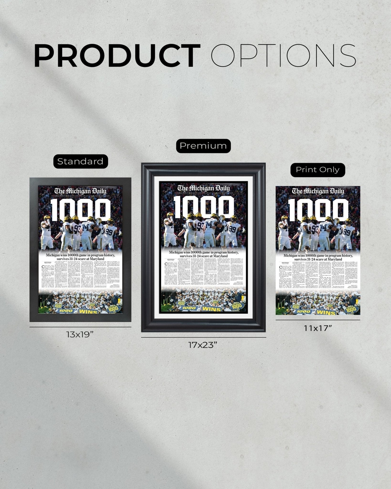 2023 Michigan Wolverines 1000th Win - Commemorative Framed Print | eBay