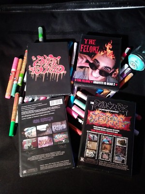 Graffiti is Dead part 1 & 2 RARE DVD set. NYC Bronx Wildstyle Graffiti 2005-2009