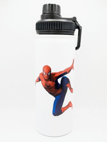 Marvel Spiderman Fan Thermos Water Bottle 20oz 590ml Disney Marvel Spiderman NEW