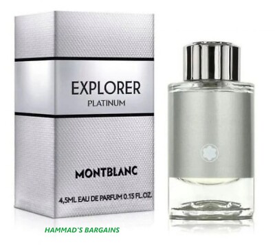 MONT BLANC EXPLORER PLATINUM EDP 0.15 OZ / 4.5 ML FOR MEN SPLASH MINI (NIB)