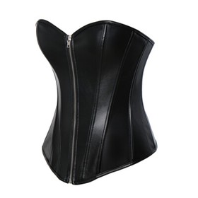 Women Basic Lace up Boned Plus Size Corset Bustier Waist Training Sexy Lingerie