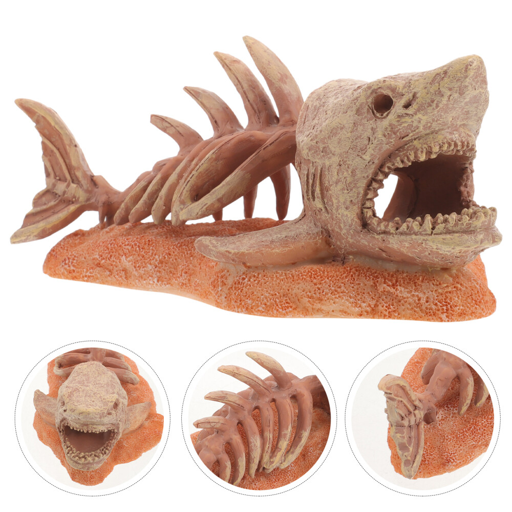 Aquarium Decoration Aquarium Fish Skeleton Fish Tank Decoration Resin