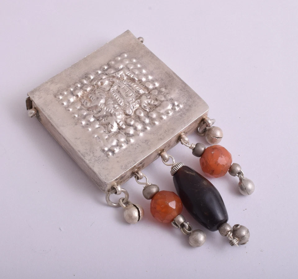 Vintage Silber Ägyptischer Zar Amulett Anhänger - Kult Ritual Ägyptischer Sch... - Bild 4 von 4