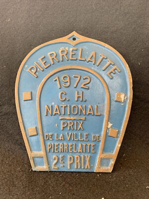 CHEVAUX PLAQUE CONCOURS HIPPIQUE 2éme Prix De La Ville De Pierrelatte
