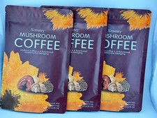 3 -6.35 Oz PACKS OF ORGANIC MUSHROOM COFFEE 30 Servings Each BB 10/2026