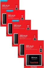 SanDisk SSD PLUS 2.5" 240GB 480GB 960GB 1TB 2TB SATA III Internal SSD LOT