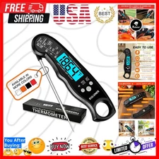 TP-01 Waterproof Digital Instant Read Meat Thermometer with 4.6 Folding Probe...