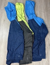 Lands End Lot of 3 SPF Long Sleeve Lightweight Hoodie Medium M 10-12 Rash Guard