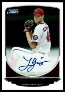 2013 Bowman Chrome Prospect Autographs Lucas Giolito Auto Washington Nationals