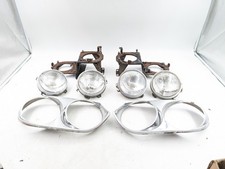 PAIR XJS TWIN HEADLIGHT MOUNTS AND SURROUND CHROME BEZELS LIGHT BRACKETS