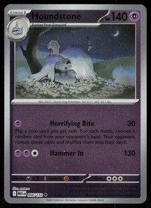 houndstone pokemon card price Pokmon TCG: Scarlet & Violet ex Box ShipTCG this item offers a spectacular aesthetic for a gallery Houndstone Pokemon Card | eBay