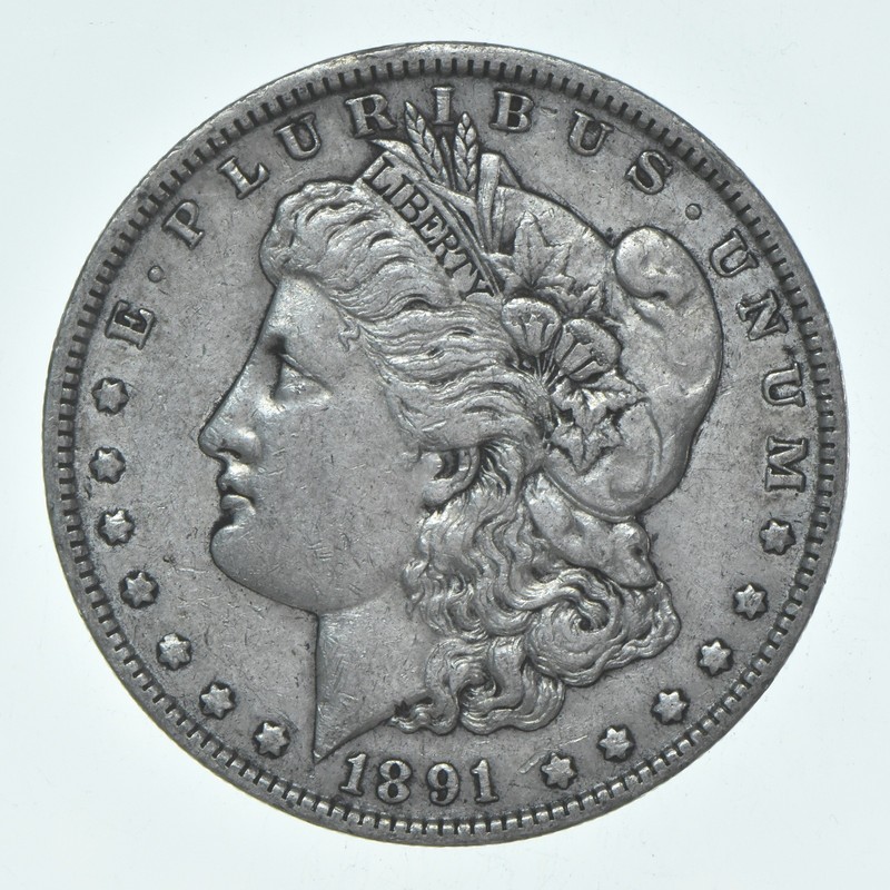 XF 1891-O Morgan Silver Dollar (1 coin) *5486