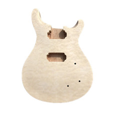 Electric Guitar Body for Build Guitar Mahogany Wood with Flame Maple Cap Set in