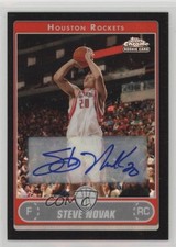 2006-07 Topps Chrome Black Refractor Auto Steve Novak #174 Auto 0m0