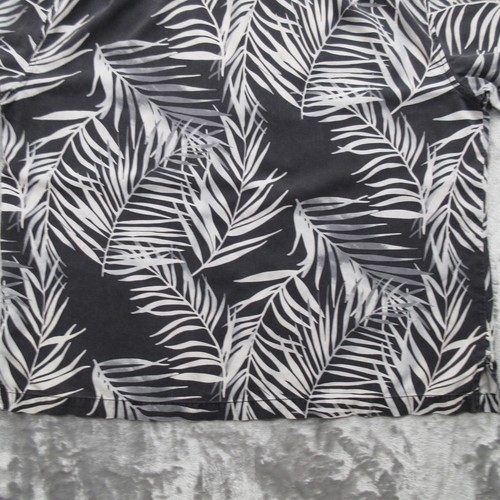 Tommy Bahama Shirt Mens XL Black White Silk Palm Leaf Hawaiian Loop Collar Camp - Picture 15 of 18