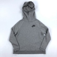Nike Hoodie Womens Large Rally Funnel Neck NSW Sportswear Sweatshirt Gray