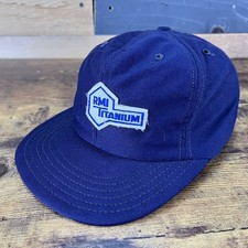 RMI Titanium Adjustable Snap Back Blue Adjustable Hat Baseball Cap Patch Offset