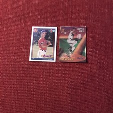 2 Chipper Jones Rookie Cards: Topps #333- Sportflix UC3 #101     Braves   HOF