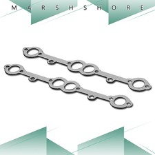 Aluminumgraphite Manifold Exhaust Gasket For 63-82 Chevy Corvette 5.05.4 5.7