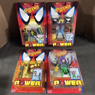 (4) COMPLETE SET SPIDER-POWER SERIES II FLIP OCTOPUS PETER PARK JAMESON NEW