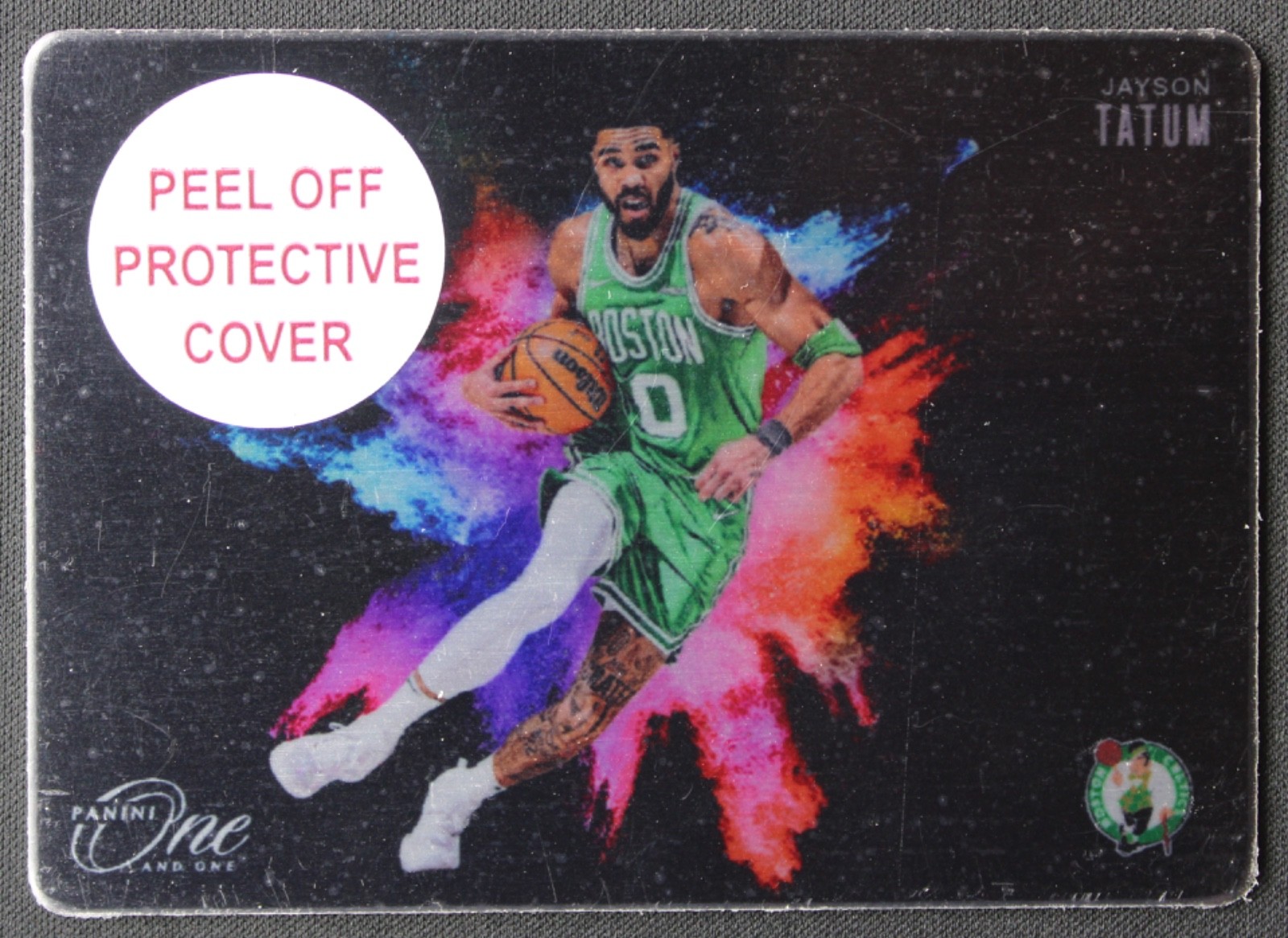 2024-25 Panini One and One Black Color Blast Jayson Tatum #4
