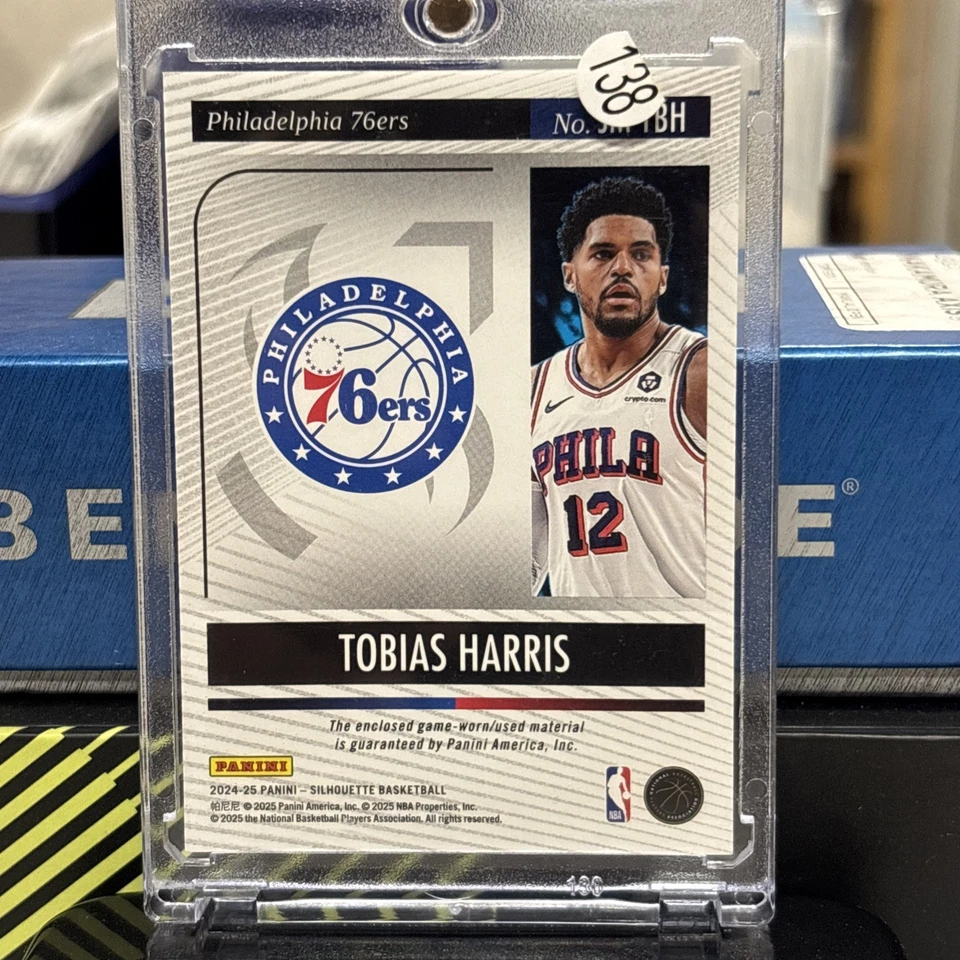 Parche Jumbo 2024-25 Panini Silhouette Tobias Harris Holo Plateado #/25 Foto 4 de 4