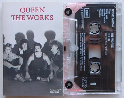 QUEEN - THE WORKS (EMI TCEMC2400144) 1990s UK CASSETTE TAPE REISSUE