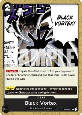Black Vortex - Normal OP09-097 Emperors in the New World NM
