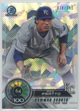 Nick Pratto 2018 Bowman Scouts' Top 100 Atomic Refractor /150 #BTP-64 Kansas