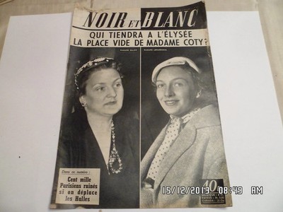 SCHWARZ UND WEISS NR. 562 12. DEZEMBER 1955 FRAU EGLOFF LEMARECHAL COTY STÖRCHE F3