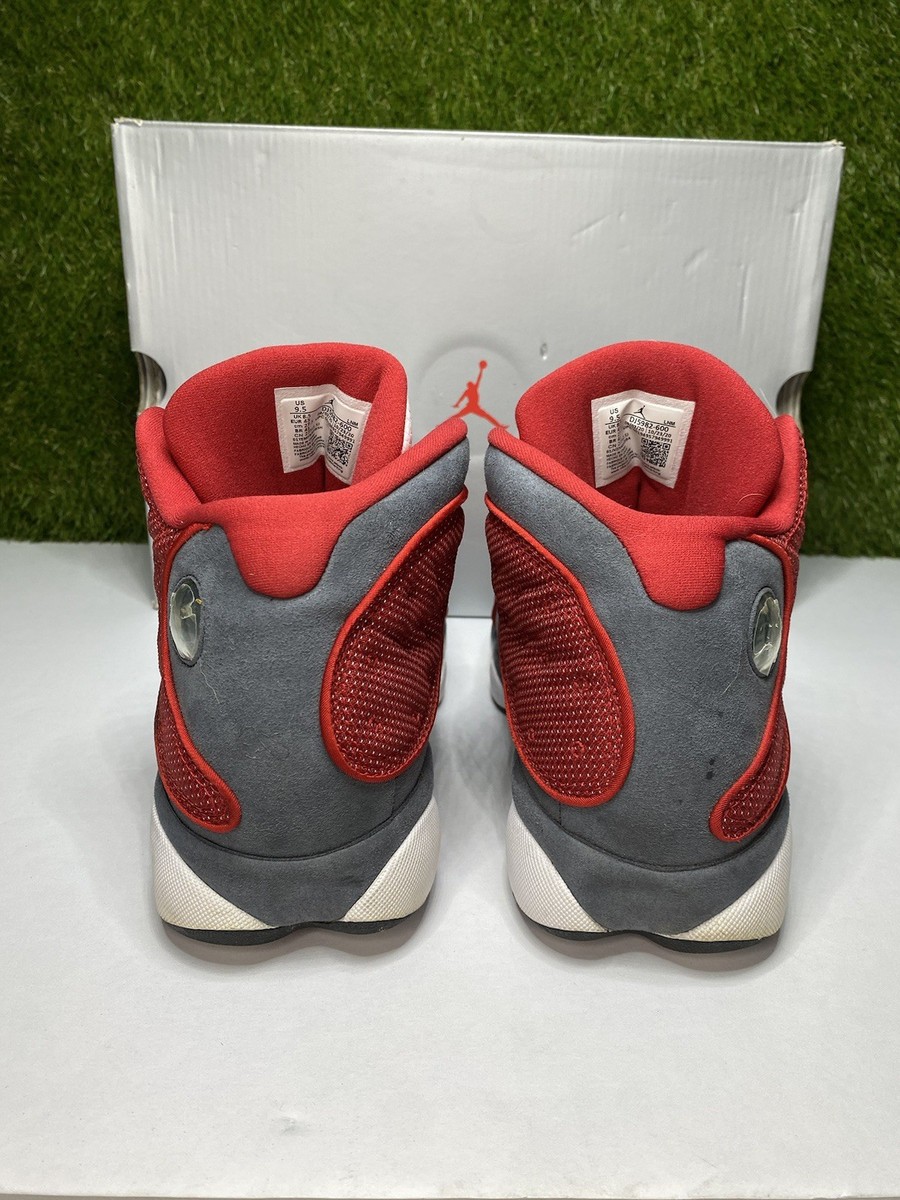 Air Jordan 13 Gym Red Flint Retro Size 9.5 Mens Grey Sneakers 2021