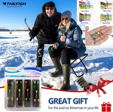 20PCS Ice Fishing Jigs for Panfish Crappie Sunfish Walleye Ice Fishing Jig Bo US
