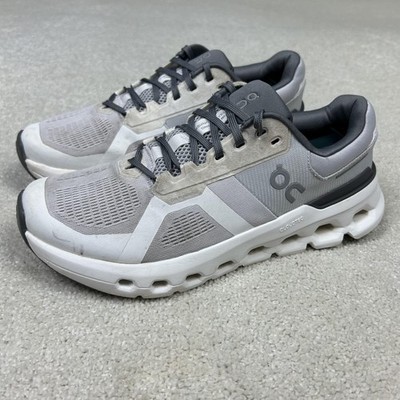 On Cloudrunner 2 Shoes Mens Size 7.5 Frost White Road Running Gym Sneakers