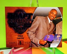 VINCE CARTER 08-09 Fleer BLUE Hot Prospects DRAFT NIGHT#95,Gradable Nrmt🏀HOF. 