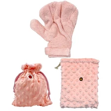 3 Pack Sugar Glider Tote Plush Sleeping Pouches and Anti Bite Calming Mitten,...